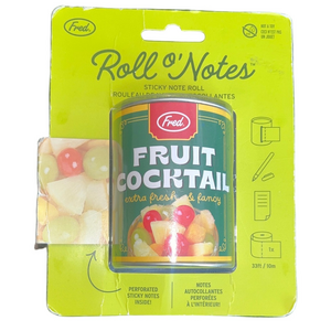 Fred Fruit Cocktail Roll O'Notes Sticky Note Can
